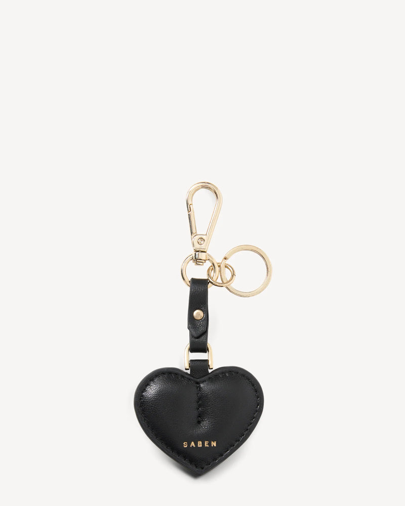 Saben Charm Keyring - Love Black