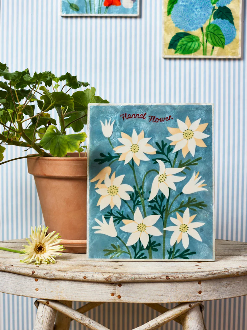 Jones & Co Market Wall Art Flannel Flower