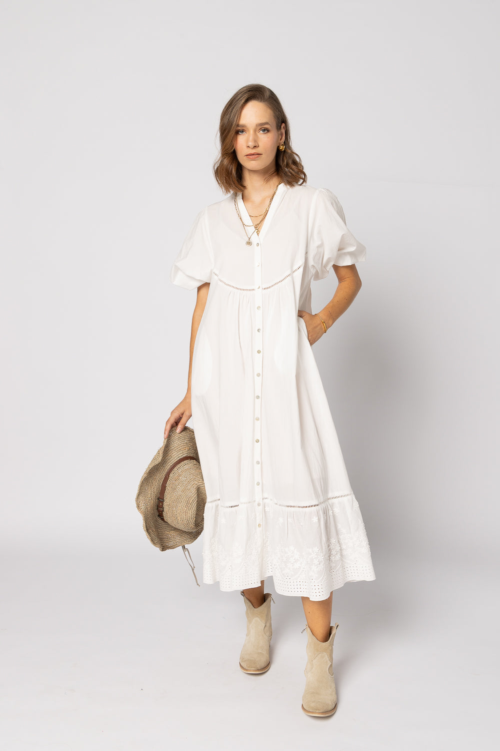 Drama Josephine Dress White