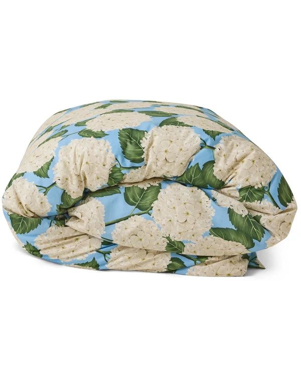 Kip & Co Hydrangea Blue Cotton Organic Cotton Quilt Cover King
