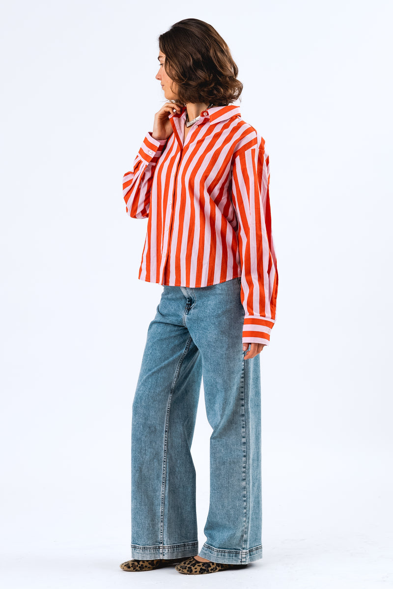 Lollys Laundry Bleeker Shirt - Red Stripe