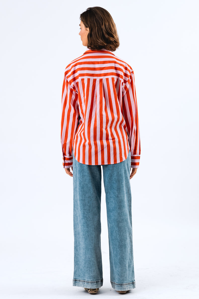 Lollys Laundry Bleeker Shirt - Red Stripe