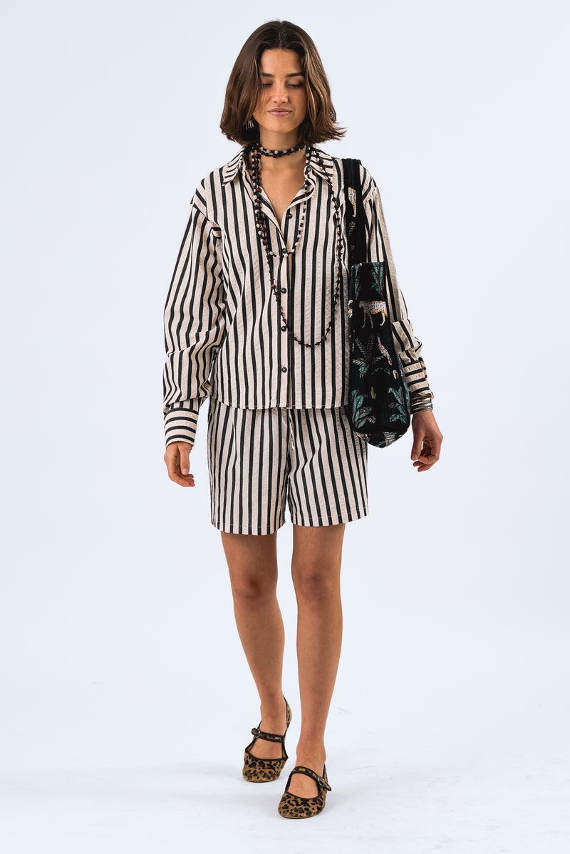 Lollys Laundry Bleeker Shirt - Black Stripe