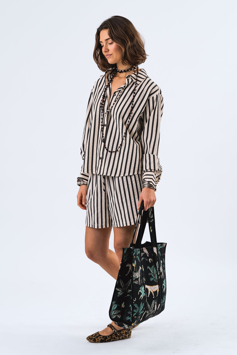 Lollys Laundry Bleeker Shirt - Black Stripe