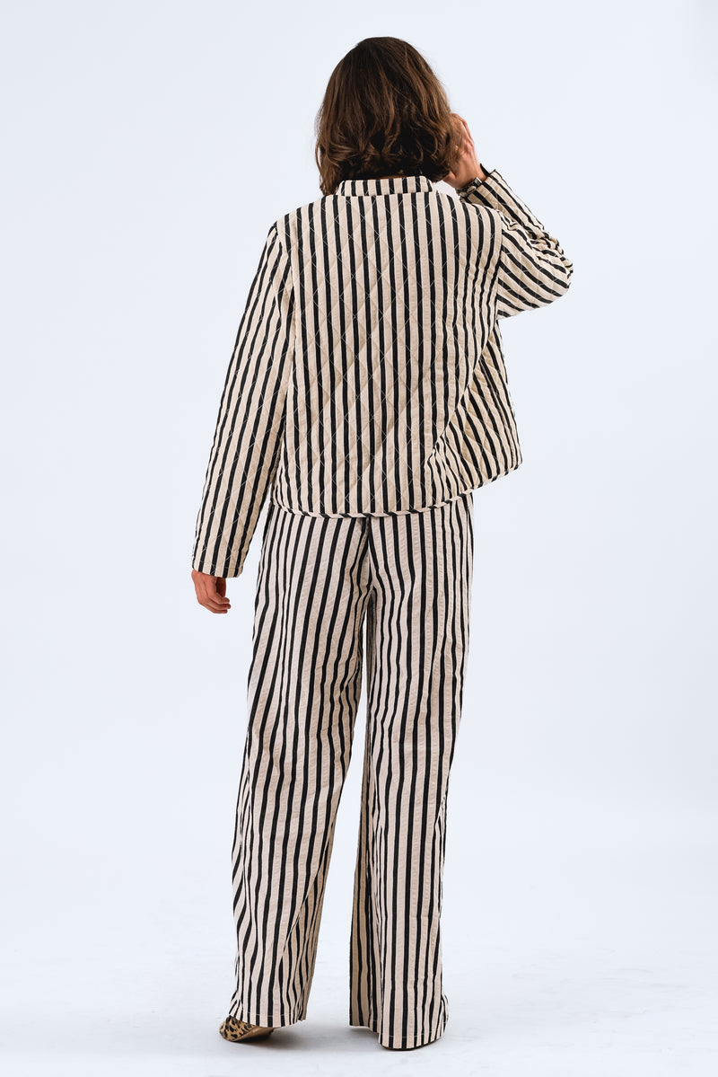 Lollys Laundry Rita Pants - Black Stripe