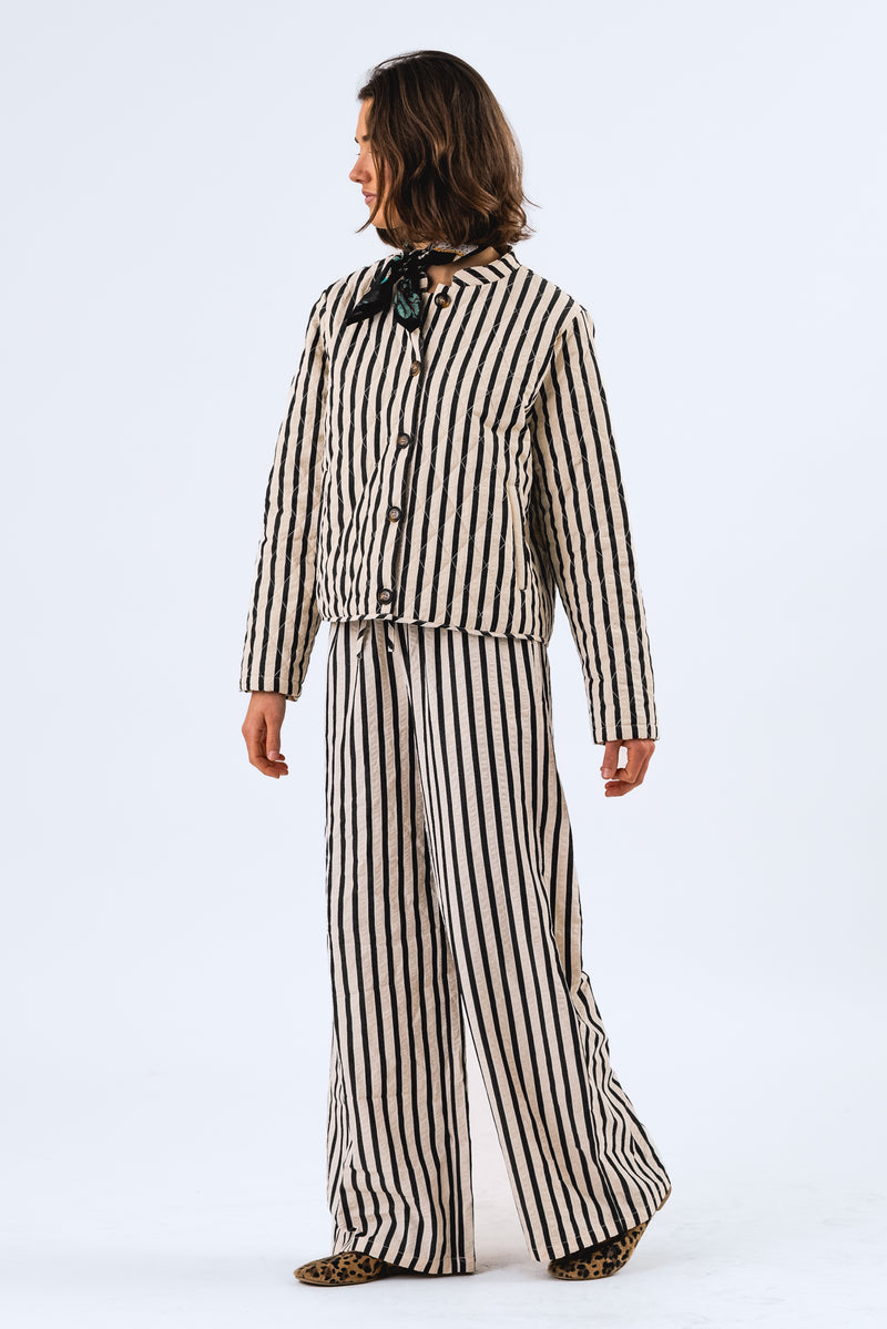 Lollys Laundry Rita Pants - Black Stripe