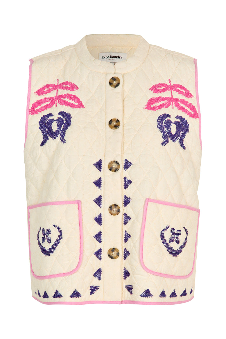 Lolly Laundry Cairo Vest - Creme