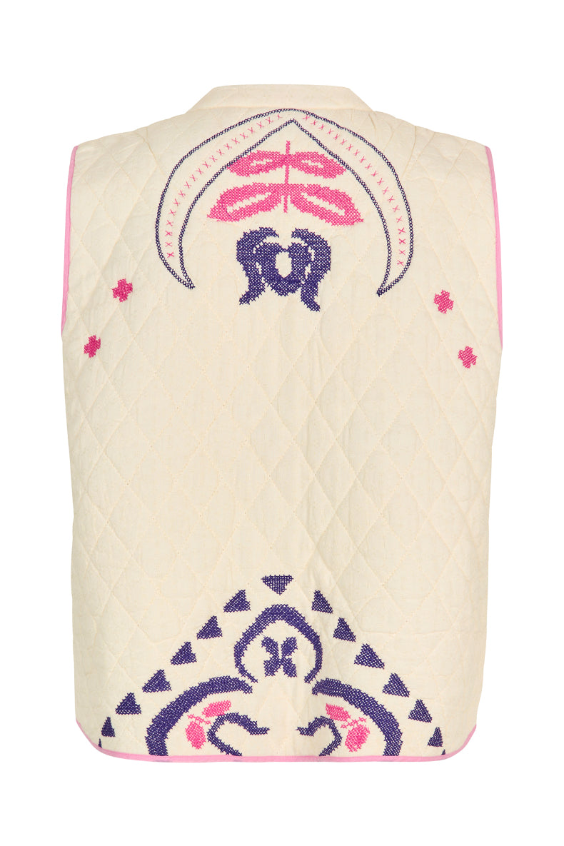 Lolly Laundry Cairo Vest - Creme
