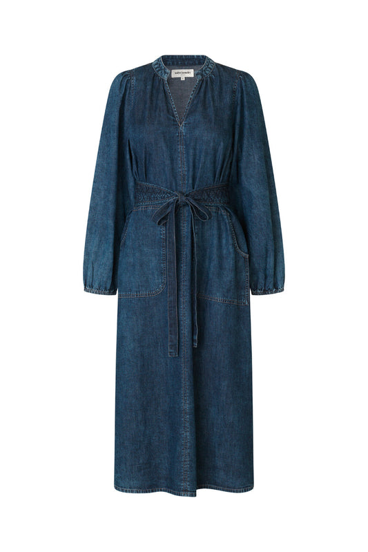 Lollys laundry Paris Midi Dress - Blue