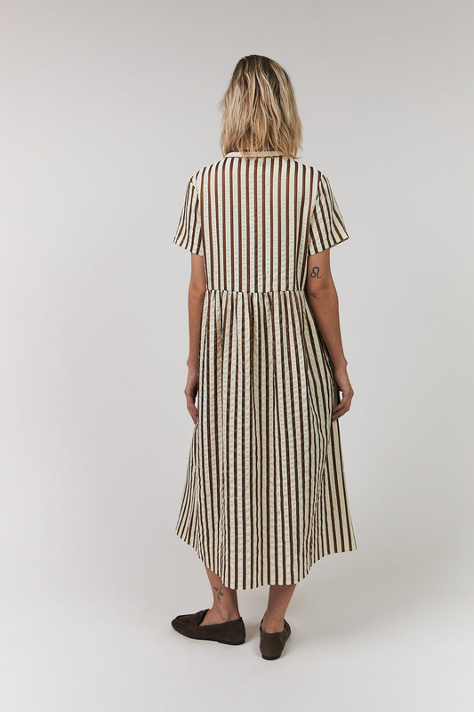 Lollys Laundry Aliya Dress Dark Mokka