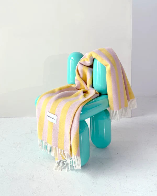 Maison Deux Blanket Candy Wrap - Pink/Yellow