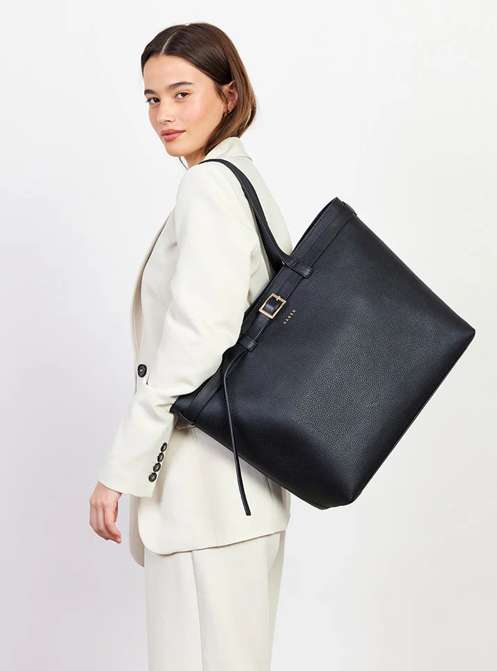 Saben Tia Shoulder Bag - Black + Bronze