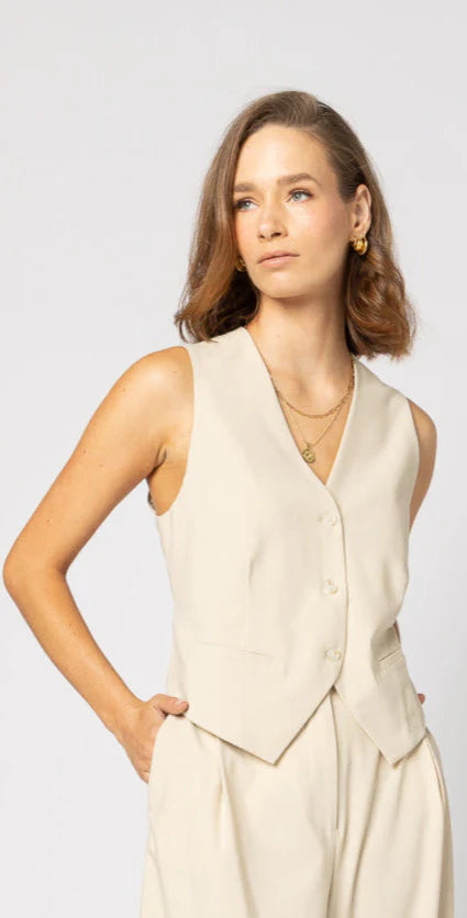 Drama The Label Cardinal Waistcoat Vanilla