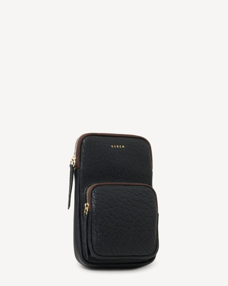 Saben Nikko Phone Sling - Black Bubble Pocket