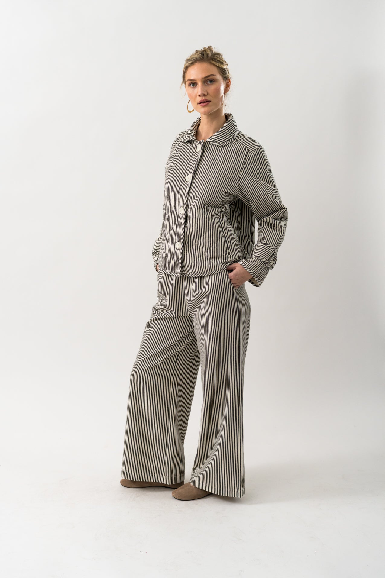 Lollys Laundry Liam Pant - Stripe Black