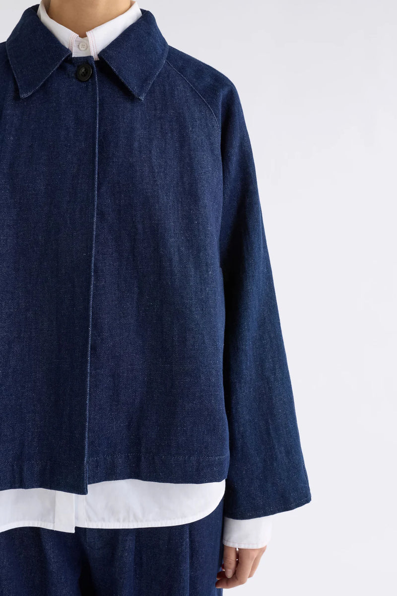 Elk Decla Denim Jacket - Dark Blue Wash