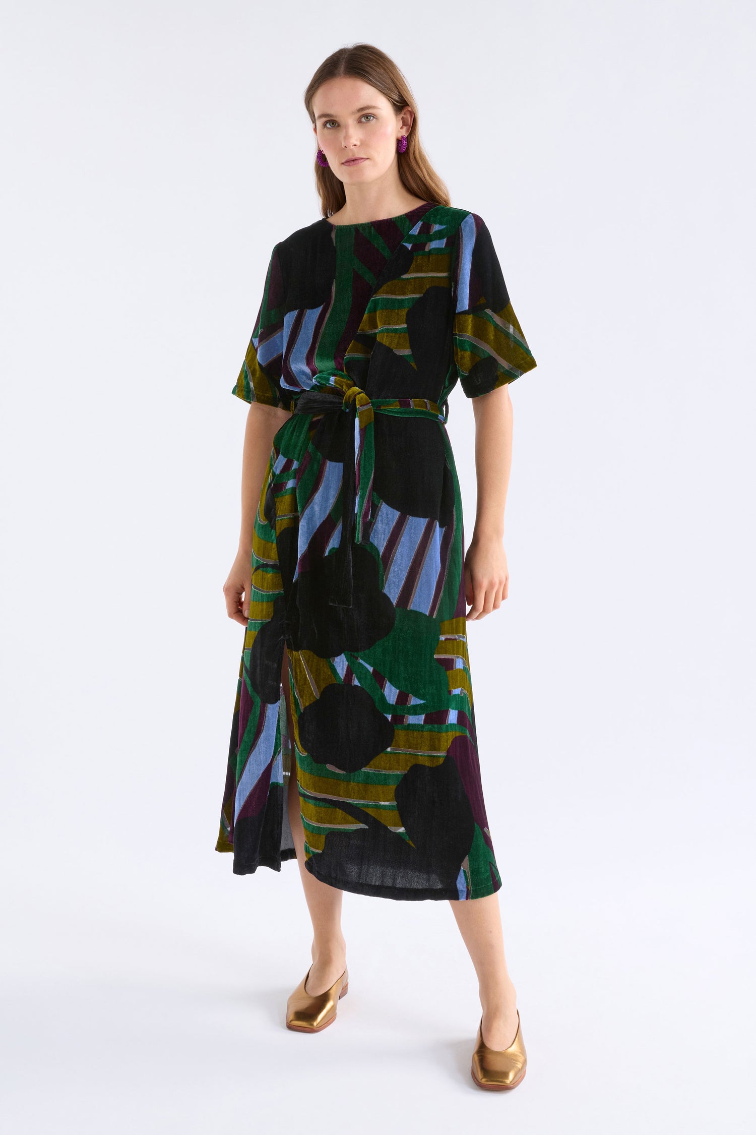 Elk Reihen Dress Stribe Burnout