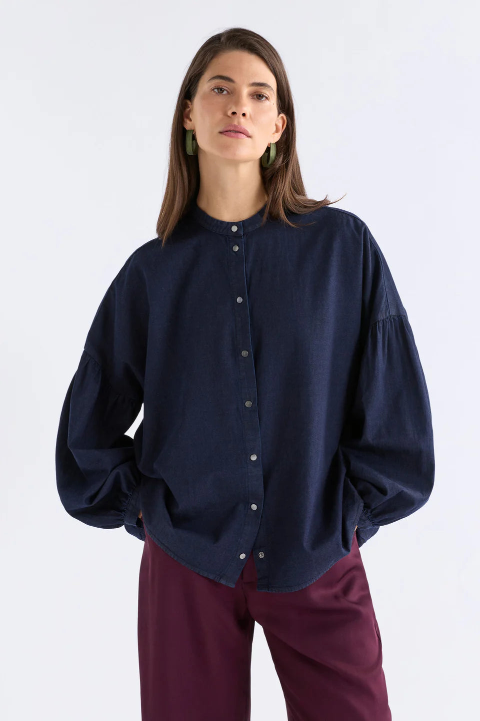 Elk Albez Shirt Dark Blue Denim