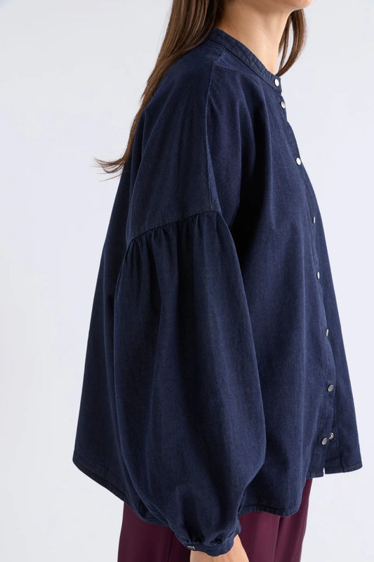 Elk Albez Shirt Dark Blue Denim