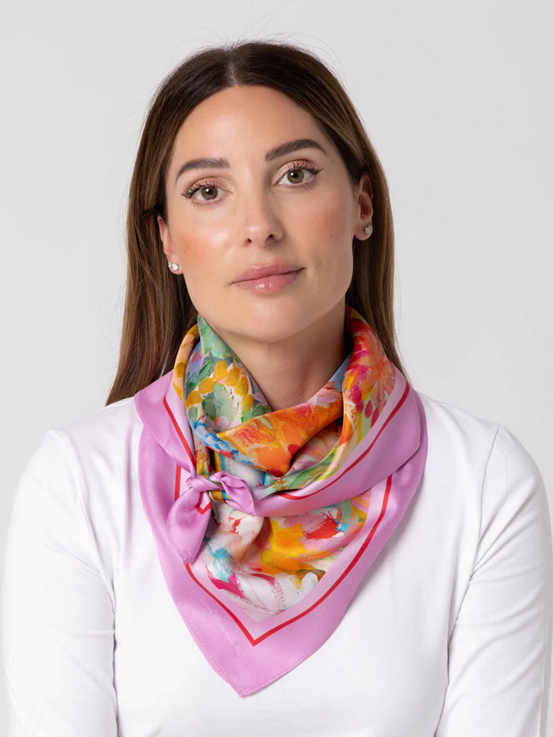 Dark Hampton Silk Scarf - Carrie Broomhall Amelie