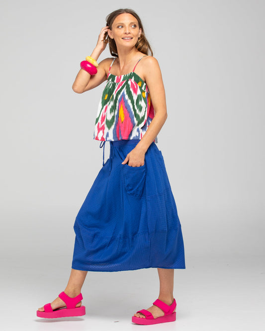 Boom Shankar Guru Skirt - Blu