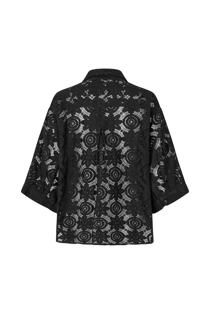 Lollys Laundry Brown Shirt - Black