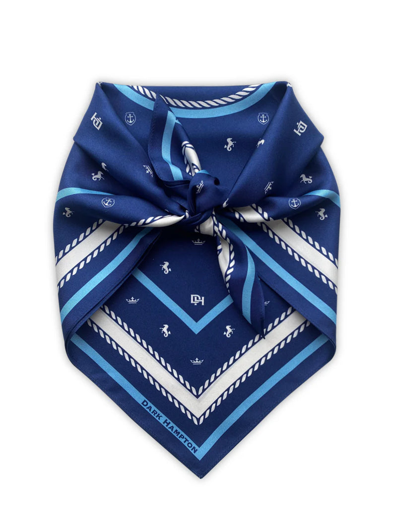 Dark Hampton Petite Silk Scarf - The Caroline