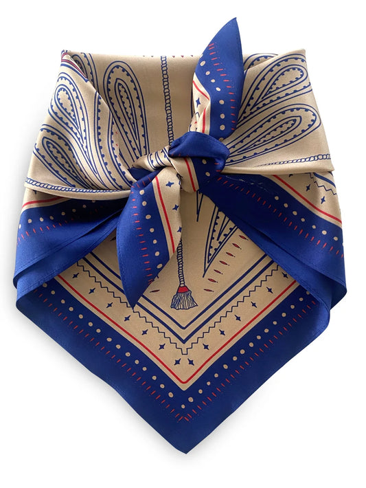 Dark Hampton Silk Scarf Ellie Compton Elliott