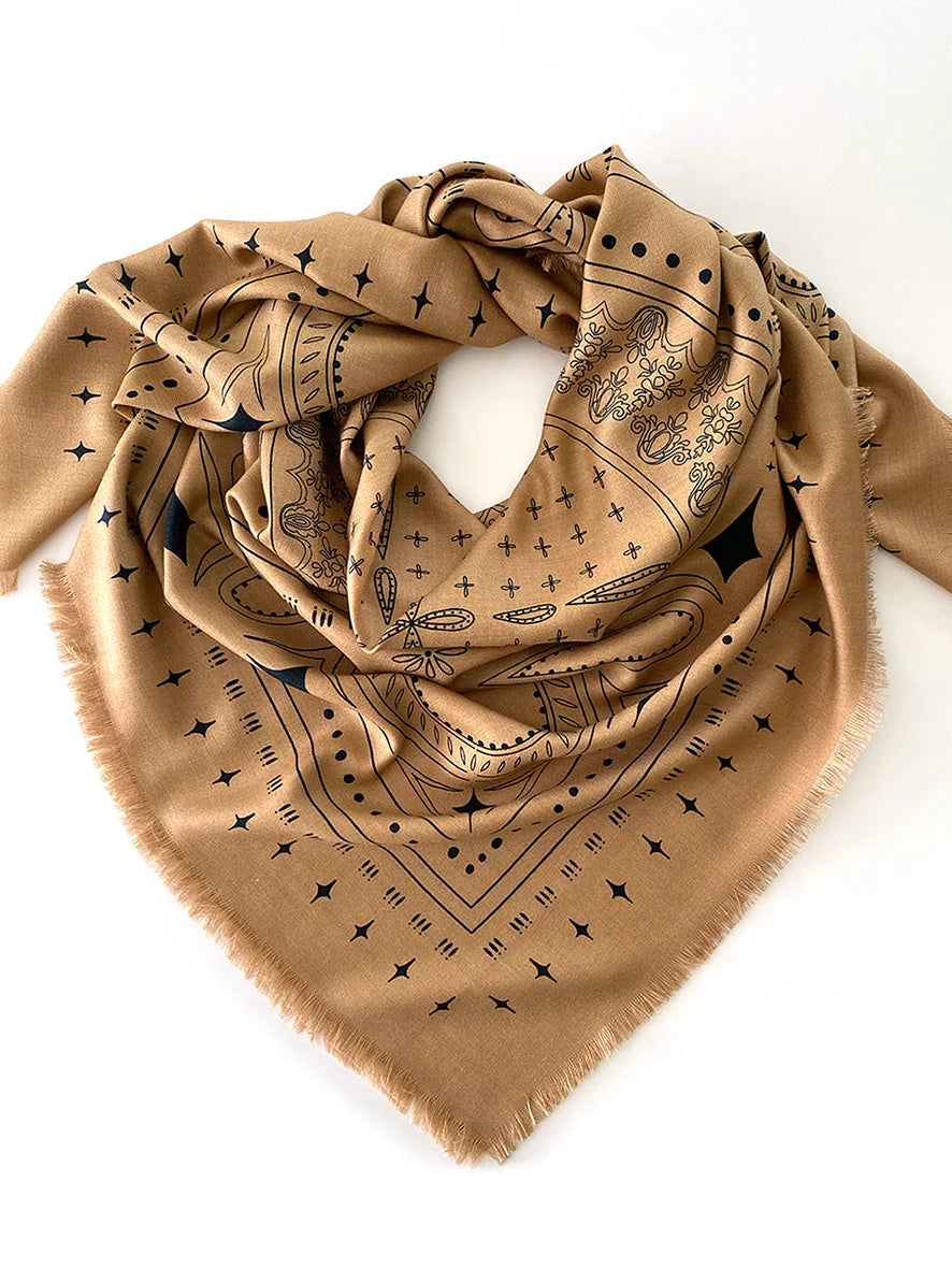 Dark Hampton The Holden Wool Silk scarf