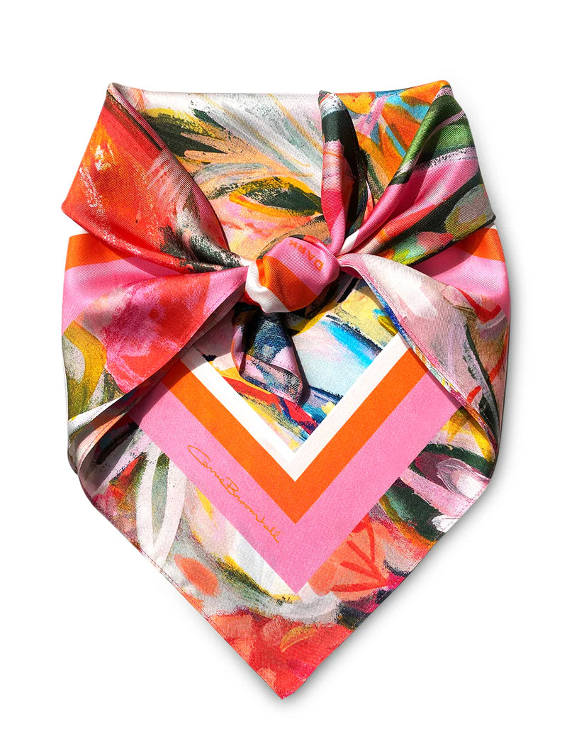 Dark Hampton Petite Silk Scarf -Carrie Broomhall India