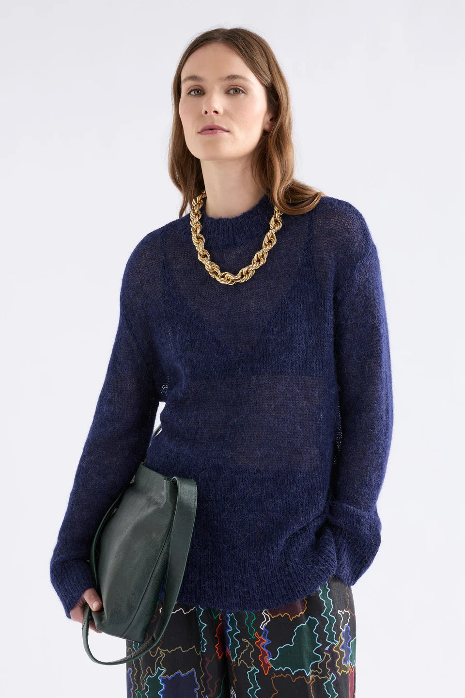 Elk Fjer Sweater - Bright Navy