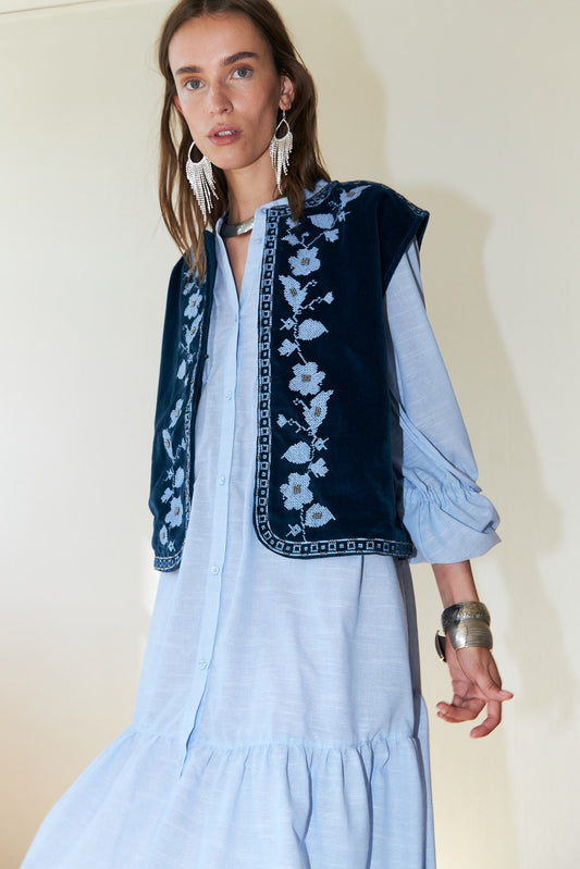 Lollys Laundry Bin Vest Blue
