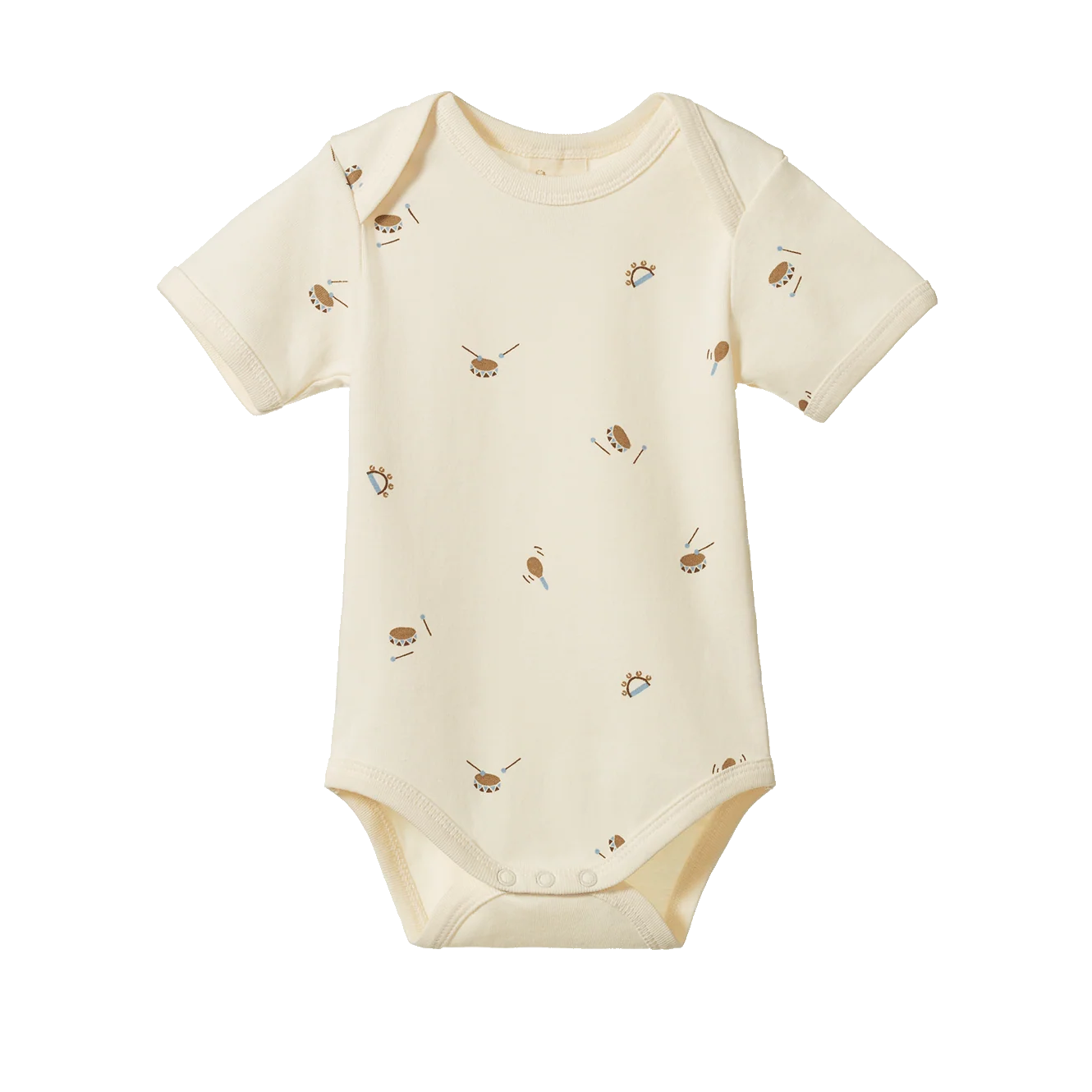 Nature Baby Short Sleeve Bodysuit Mini Music Print