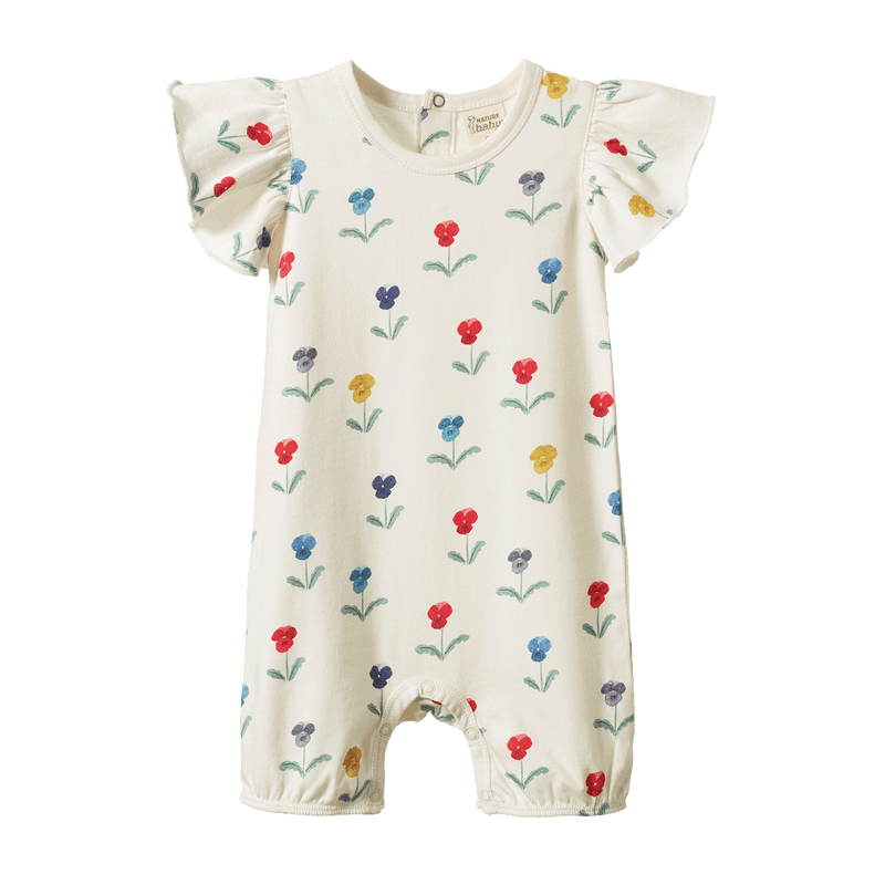 Nature Baby Tilly Suit - Delphine Blooms Print