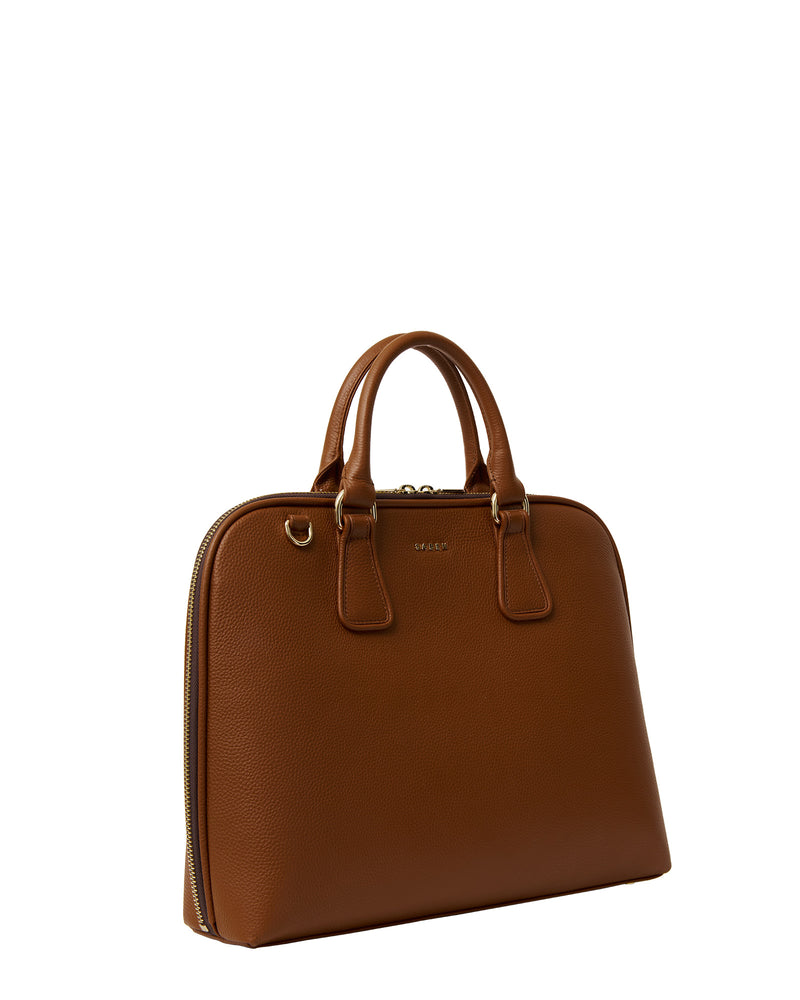 Saben Parker Briefcase - Tan