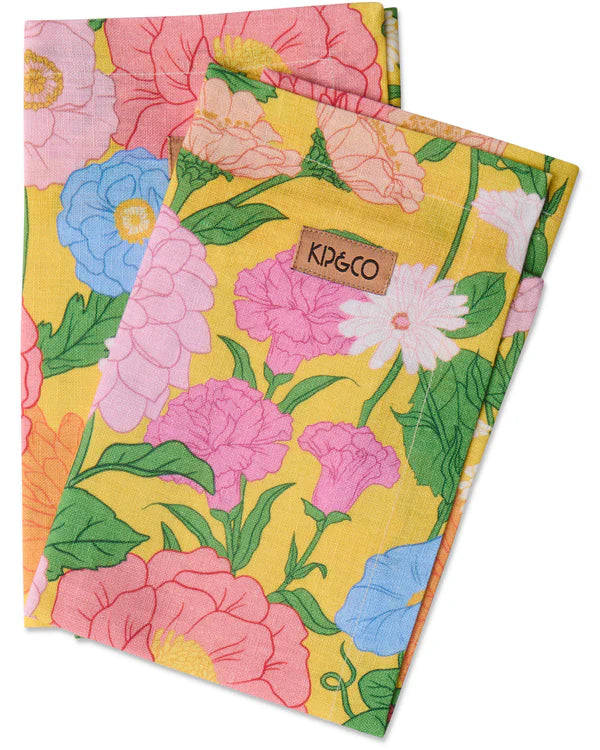 Kip & Co Follow The Sun Yellow 4P Napkin