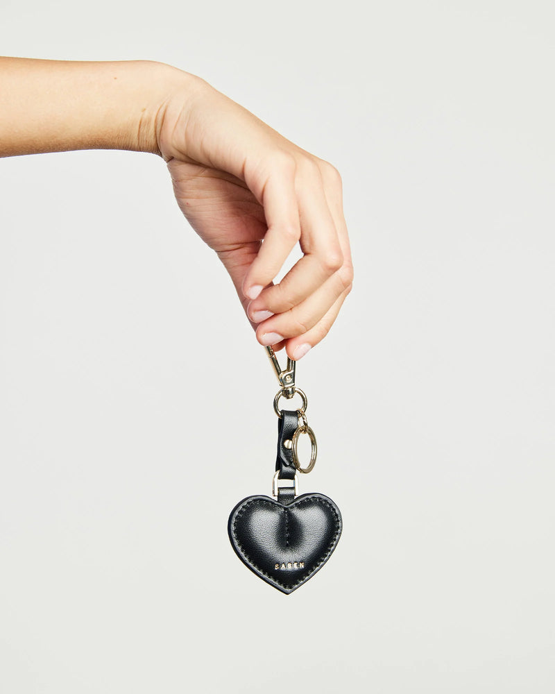 Saben Charm Keyring - Love Black
