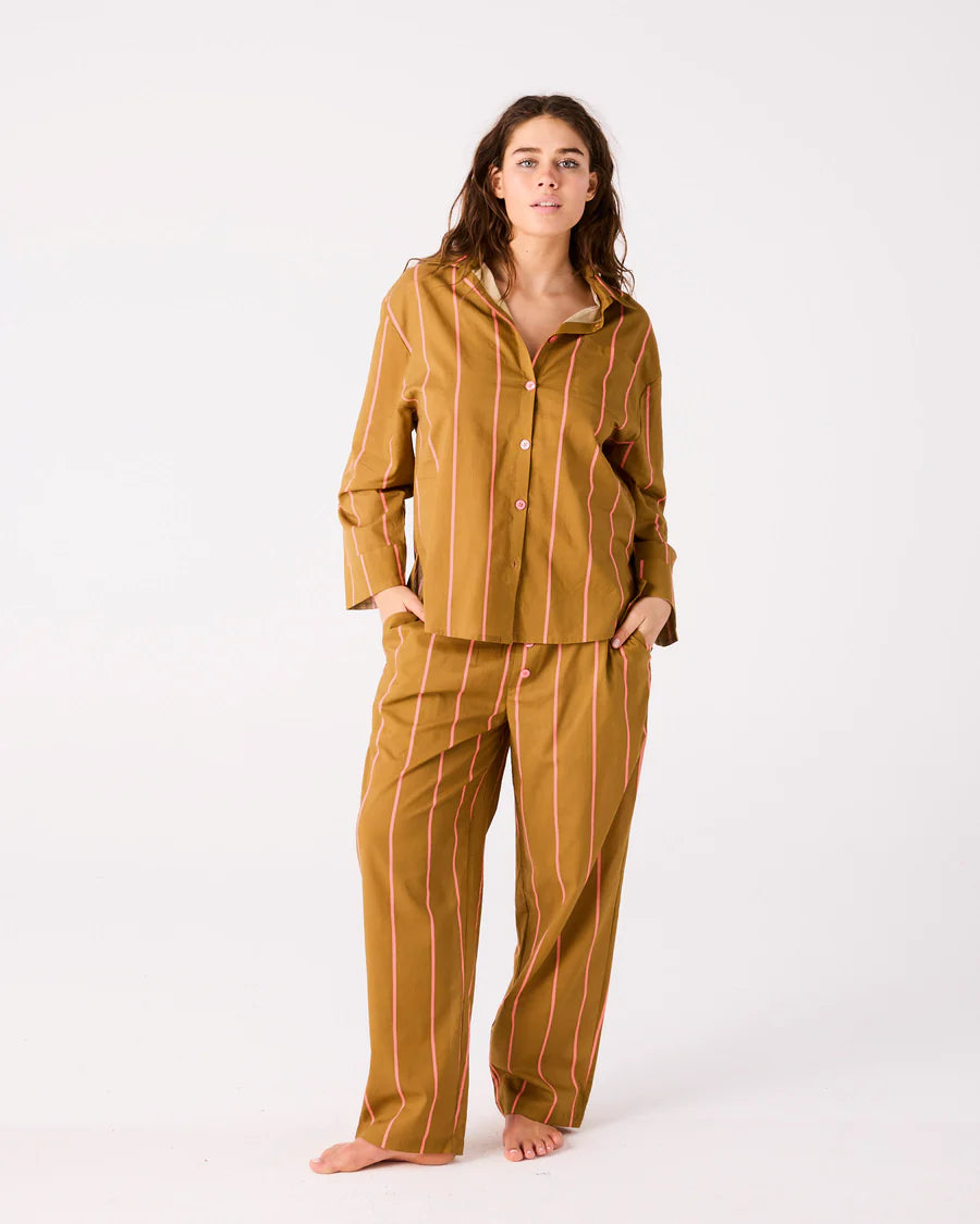 Kip & Co Tapenade Delight Adult Organic Cotton Long Pyjama Set