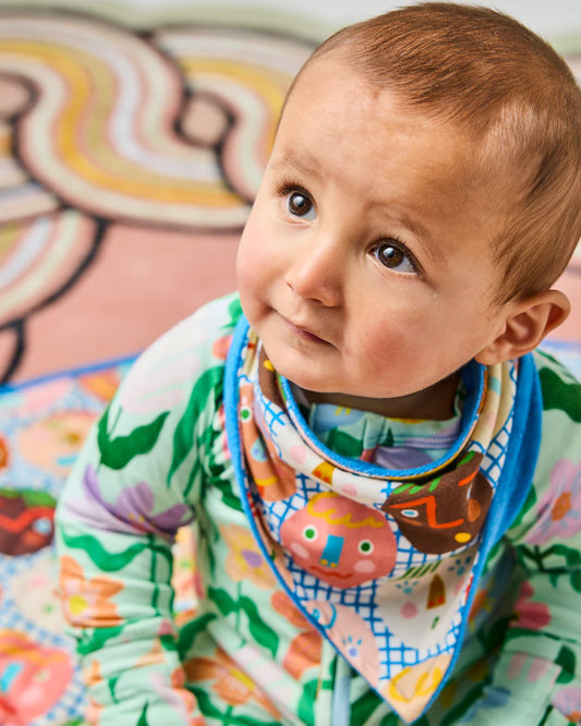 Kip & Co Happy Stars Organic Cotton Dribble Bib Set