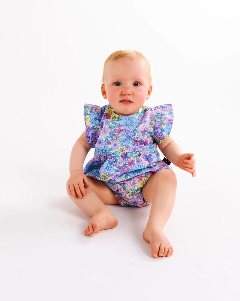 Kip & Co Bunch of Fun Organic Cotton Frill Playsuit