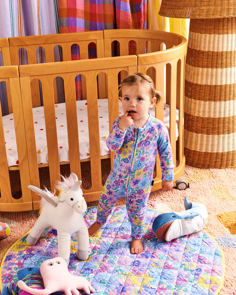 Kip & Co Bunch of Fun Organic Long Sleeve Zip Romper