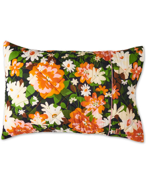 DREAMY FLORAL ORGANIC COTTON QUILTED PILLOWCASES