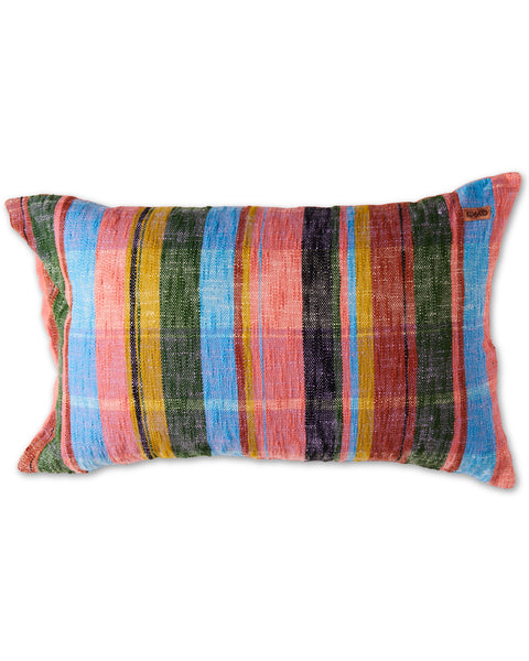 SEA OF COLOUR TARTAN CUSHION