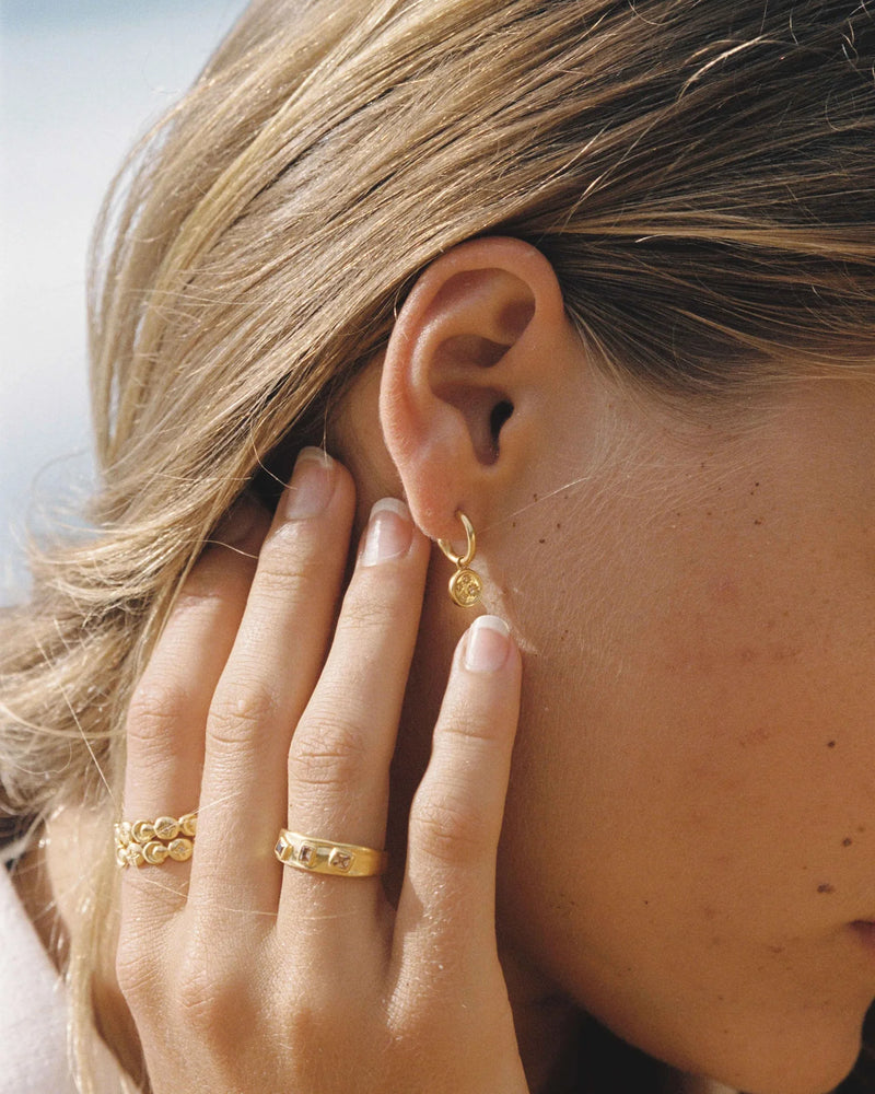 Kirstin Ash Lilac Skies Hoop Earrings 18k gold