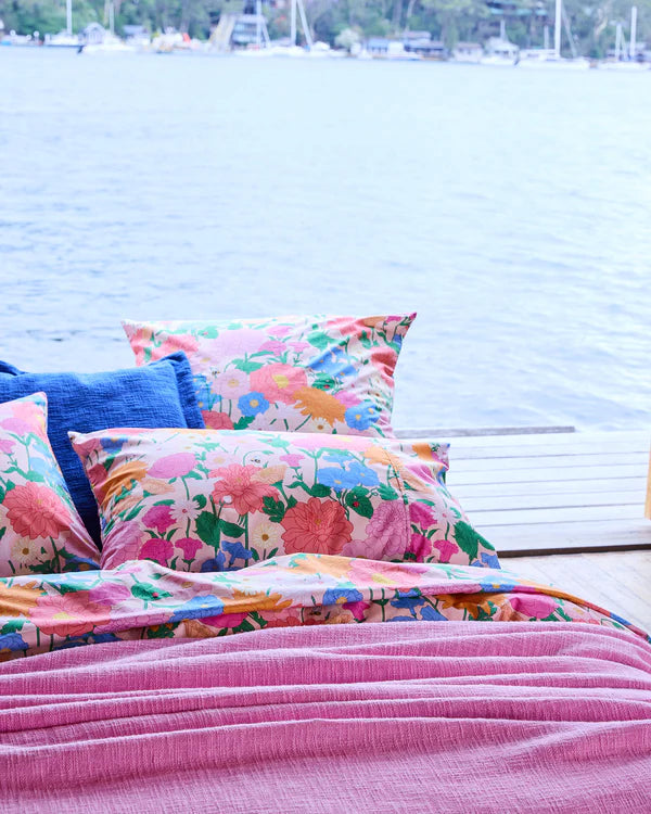 Kip & Co Follow The Sun Organic Cotton European Pillow Case Set 2