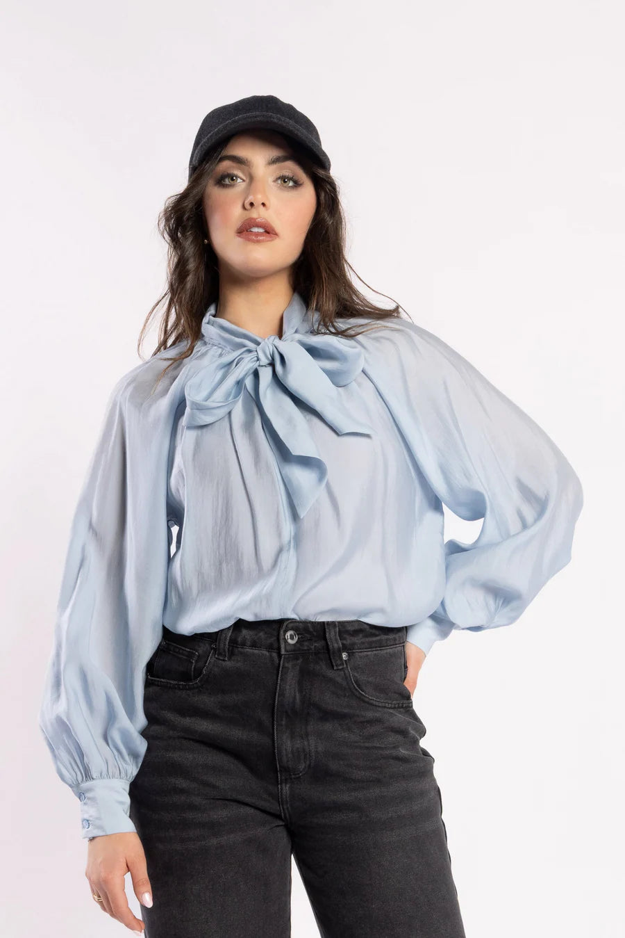 Drama The Label Hay Blouse - Powder Blue
