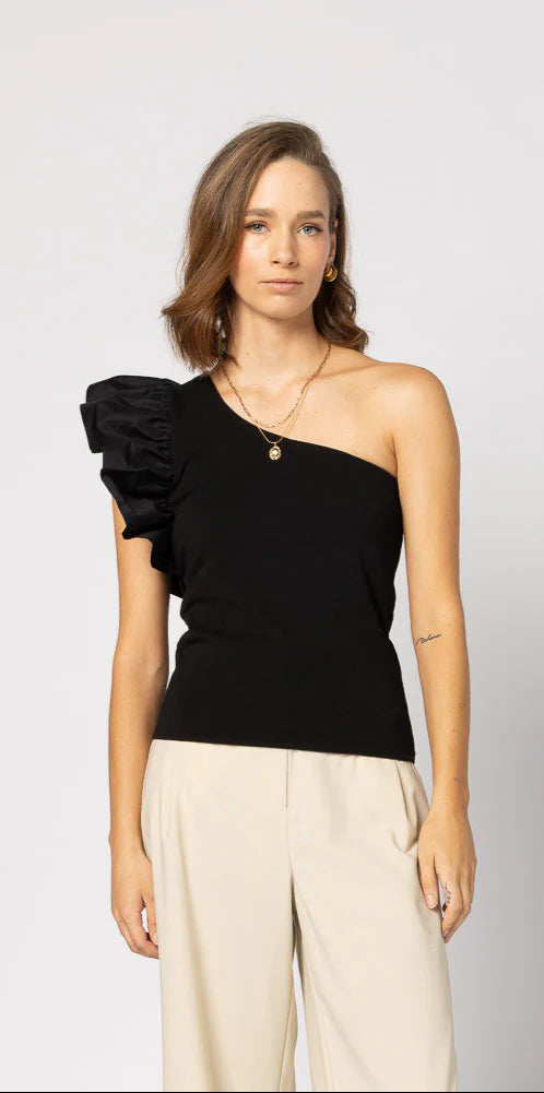 Drama Cami  Top Black