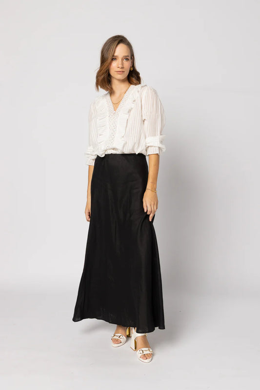 Drama The Label - Natural Stripe Amelia Blouse