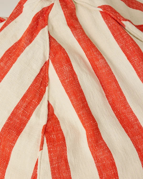 Kip & Co Roma Red Stripe Woven Beanbag
