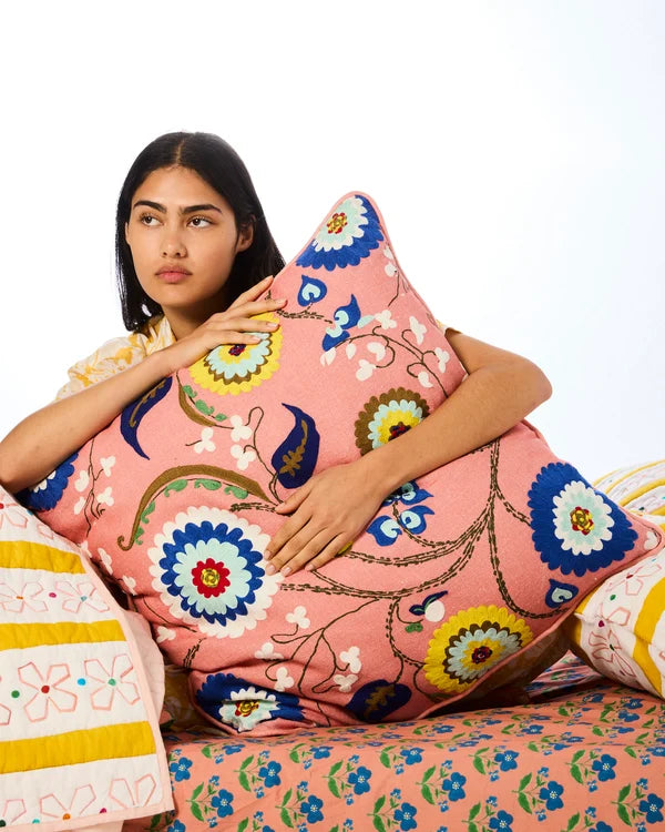 Kip & Co Anna Spiro Isabelle Sunset Embroidered Cushion
